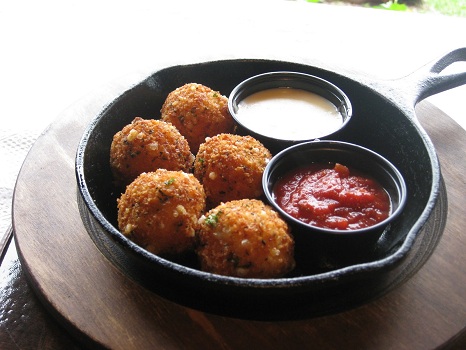 Source: Devour Houston, Fried Mac n Cheese Balls